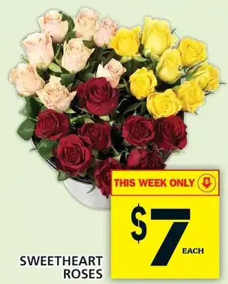 Food Basics Sweetheart roses offer