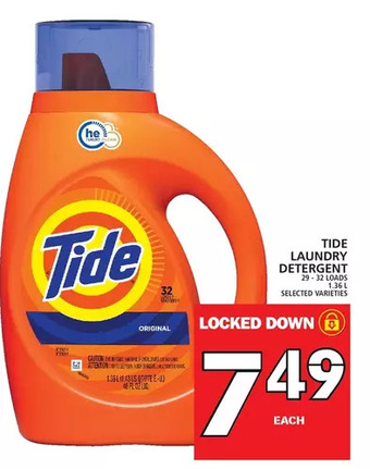 Food Basics Tide laundry detergent offer