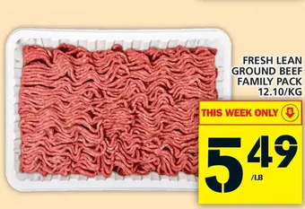 Food Basics Fresh lean ground beef family pack offer
