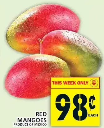 Food Basics Red mangoes offer