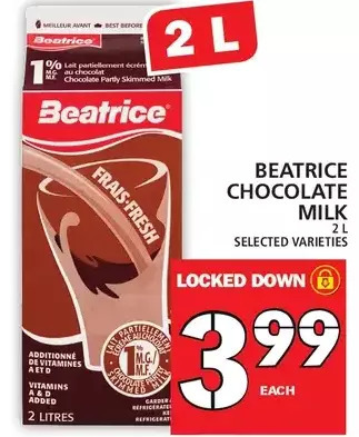 Food Basics Beatrice chocolate milk offer