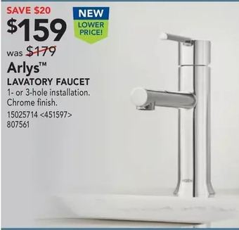 Lowe's Lavatory faucet offer