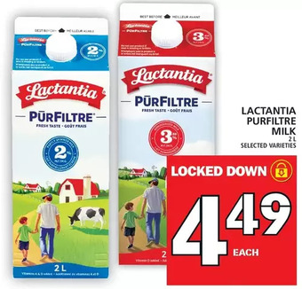 Food Basics Lactantia purfiltre milk offer