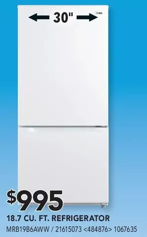 Lowe's Midea 18.7 cu.ft. refrigerator offer