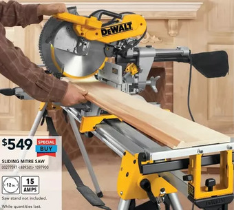 Lowe's Sliding mitre saw offer