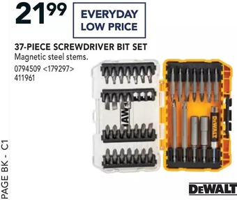 RONA Dewalt 37-piece screwdriver bit set offer