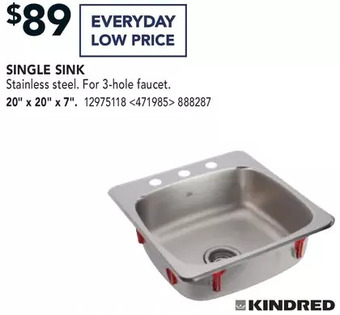 RONA Single sink offer