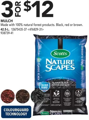 RONA Scotts mulch offer