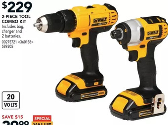 RONA 2-piece tool combo kit offer