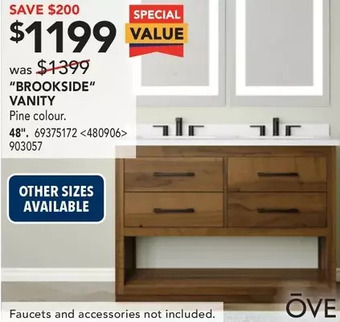 RONA "brookside" vanity offer