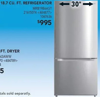 RONA Midea 18.7 cu. ft. refrigerator offer