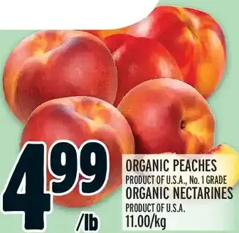 Metro Organic peaches | organic nectarines offer