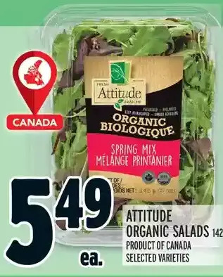 Metro Attitude organic salads offer