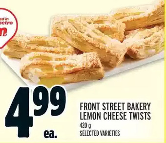 Metro Front street bakery lemon cheese twists offer
