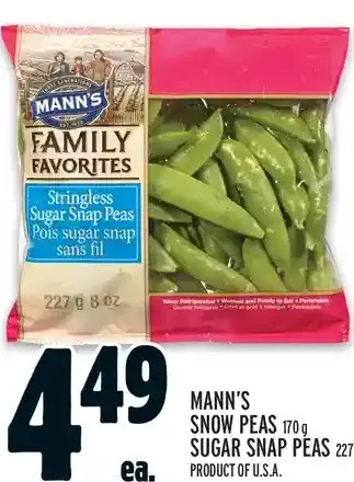 Metro Mann's snow peas | sugar snap peas offer