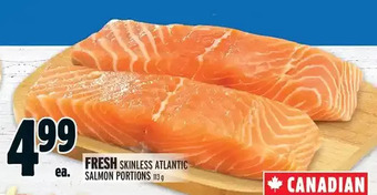 Metro Fresh skinless atlantic salmon portions offer