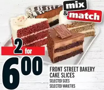 Metro Front street bakery cake slices offer