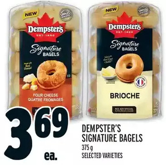 Metro Dempster's signature bagels offer
