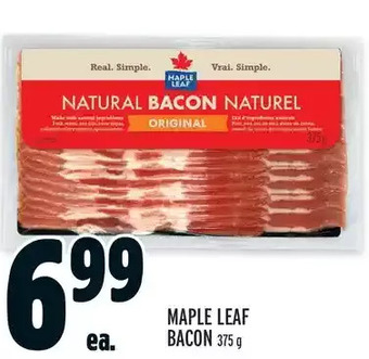 Metro Maple leaf bacon offer