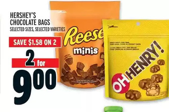 Metro Hershey's chocolate bags offer