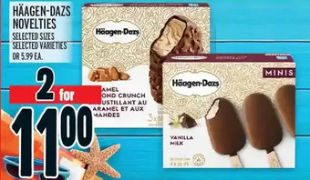Metro Häagen-dazs novelties offer