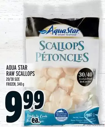 Metro Aqua star raw scallops offer