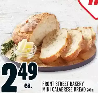 Metro Front street bakery mini calabrese bread offer