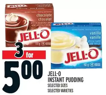 Metro Jell-o instant pudding offer