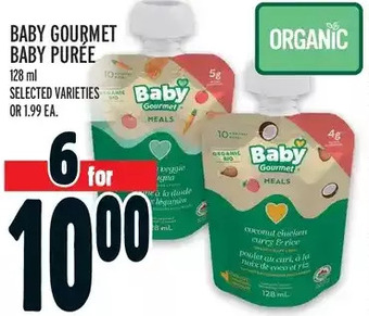 Metro Baby gourmet baby purée offer
