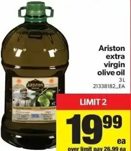 Real Canadian Superstore Ariston Extra Virgin Olive Oil 3L offer