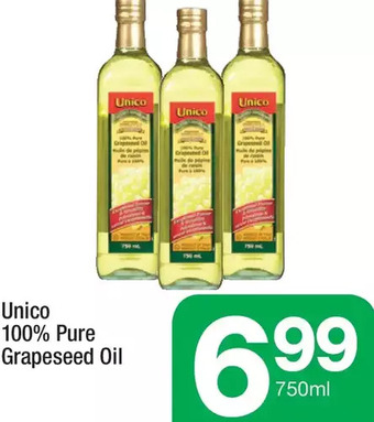 Highland Farms Unico 100% pure grapeseed oil offer