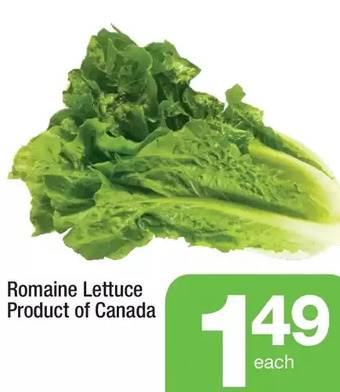 Highland Farms Romaine lettuce offer