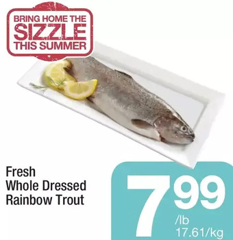 Highland Farms Fresh whole dressed rainbow trout offer