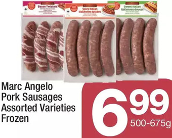 Highland Farms Marc angelo pork sausages offer