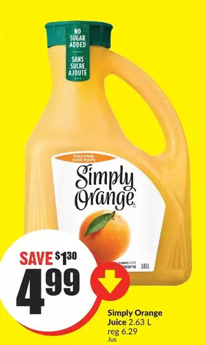 FreshCo Simply orange juice offer
