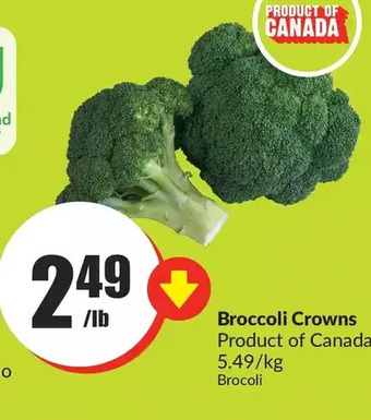 FreshCo Broccoli crowns offer