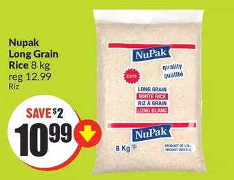 FreshCo Nupak long grain rice offer