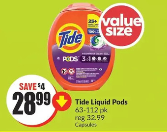 FreshCo Tide liquid pods offer