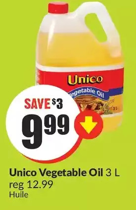 FreshCo Unico vegetable oil offer