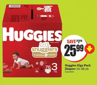 FreshCo Huggies giga pack diapers offer