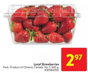 Walmart Local strawberries offer