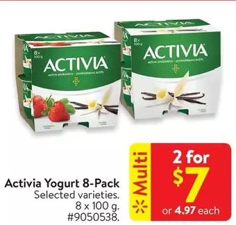 Walmart Activia yogurt 8-pack offer