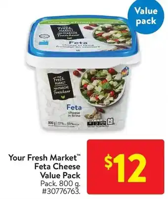 Walmart Your fresh market feta cheese value pack offer