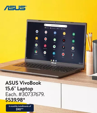 Walmart Asus vivobook 15.6" laptop offer