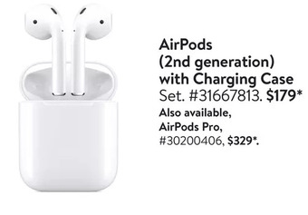 Walmart Airpods (2nd generation) with charging case | airpods pro offer