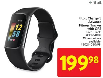 Walmart Fitbit charge 5 advance fitness tracker with gps offer