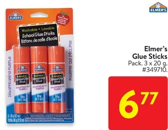 Walmart Elmer's glue sticks offer