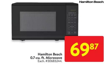 Walmart Hamilton beach 0.7-cu. ft. microwave offer