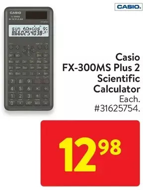 Walmart Casio fx-300ms plus 2 scientific calculator offer