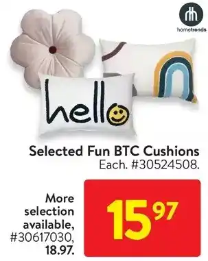 Walmart Fun btc cushions offer